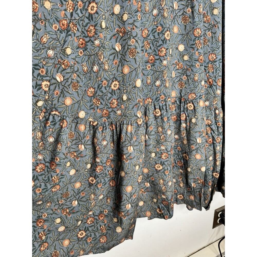 NWT Joyfolie Mia Joy Cala Maxi Skirt Teal Vine Print Size Small - Picture 6 of 8